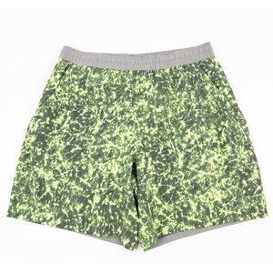 Lululemon Pace Breaker Shorts Men Fits Med (Waist 30) Neon Seawheeze 7" Unlined